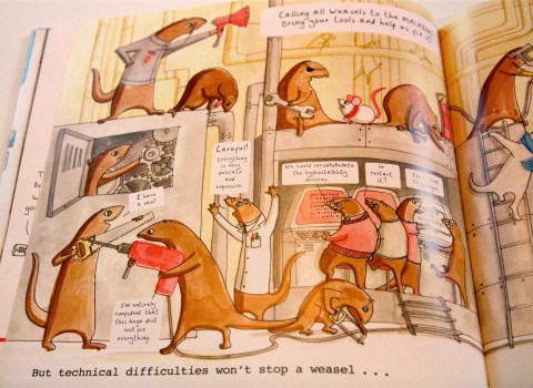 Weasels by Elys Dolan